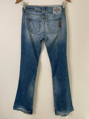 Genetic Denim 26 Jeans Low Rise Vintage Y2K Recessive Gene Grunge