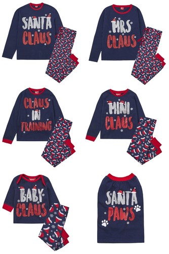 Whole Family Fun Novelty Christmas Pyjama Set Including Dog