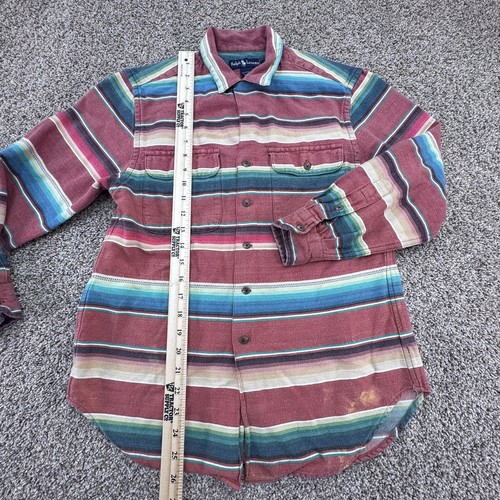 Vintage 90s Polo Ralph Lauren Mexican Serape Navajo Blanket Long Sleeve L *READ - Picture 6 of 8