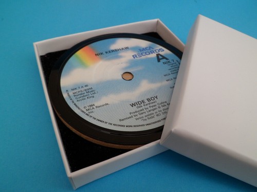 DRINKS COASTERS Upcycled HARD ROCK Vinyl Record Singles Hit Songs LIST 5 - Picture 656 of 984