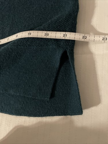 J Jill Women Sz M Tall Sweater Dress Tunic Green L/S Merino Wool Minimalistic - Picture 10 of 14