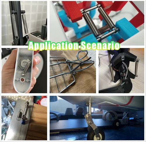 Long 20-300mm A2 Stainless Steel Extension Spring Wire Diameter 0.8mm OD 6-10mm - Picture 3 of 6