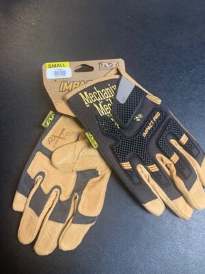 IMPACT PRO GLOVE CG SEARIES  121AR31/CG30-75-008 SMALL WIDE CUFF BLACK/BROWN