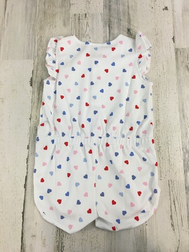 The Beaufort Bonnet Company Marion Rose Romper Happy Hearts Girls 6 NEW - Picture 9 of 13