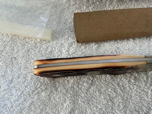 VINTAGE REMINGTON UMC ONE R6 SKINNER KNIFE WITH SHEATH AND STONE IN ORIGINAL BOX - 第 13/24 張圖片