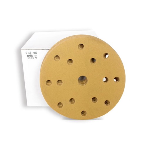6"(150mm)15 Holes Flocked Yellow Sanding Disc Self-adhesive Sandpaper 40-1000P - Picture 5 of 5