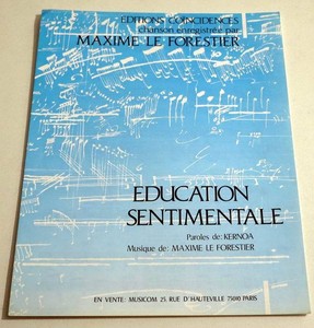 Partition Sheet Music Maxime Le Forestier Education Sentimentale