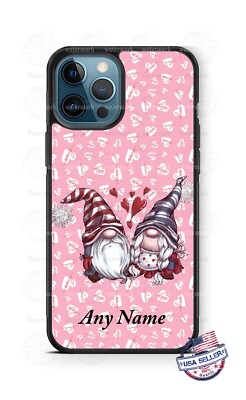 Gnomes Love Couple Personalized Phone Case For iPhone 15 Samsung A52 Google 8a