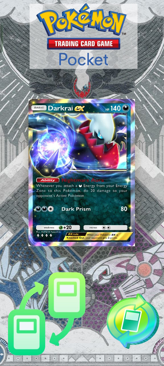 Pokemon TCG Pocket Darkrai EX A2 110 (♢♢♢♢) - English Card