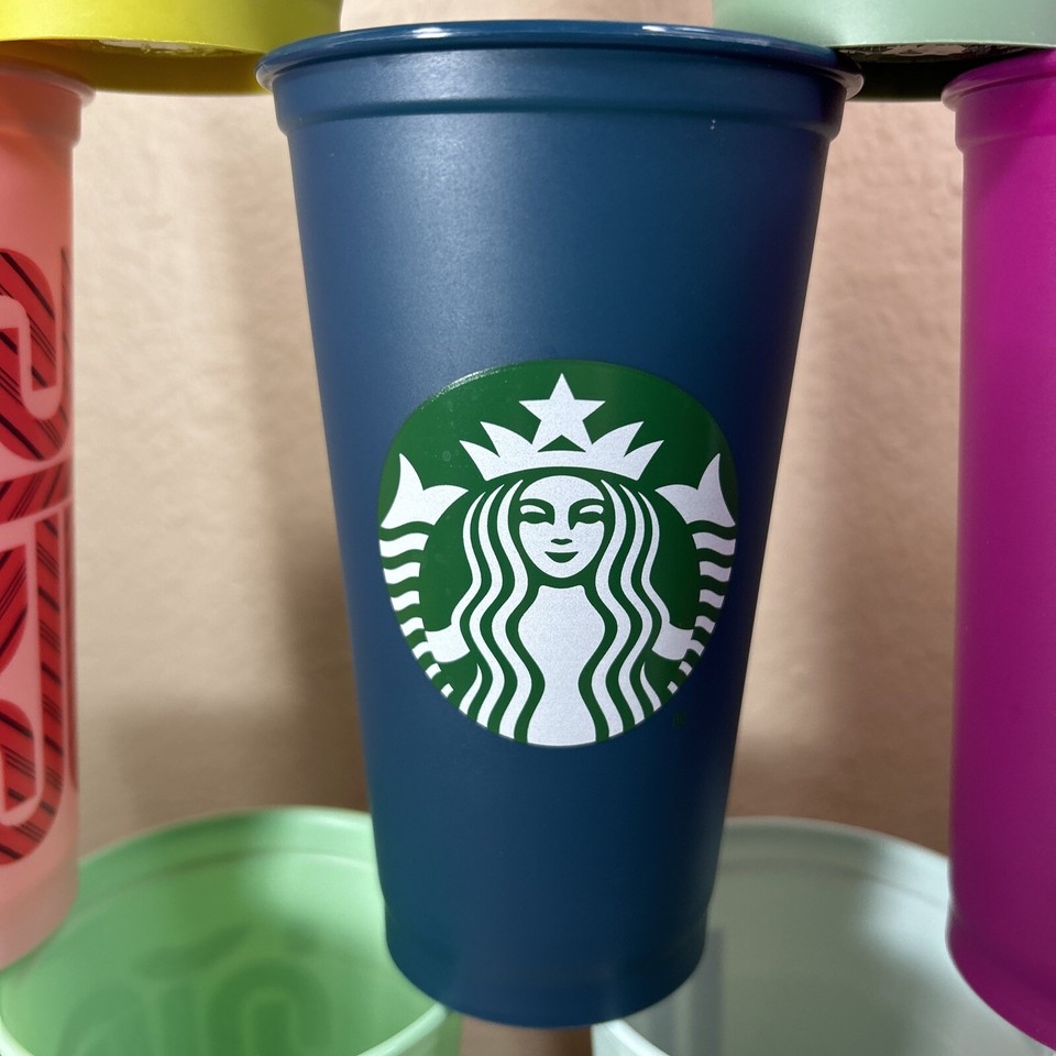 12 Starbucks Reusable Travel cups Grande 16oz Microwaveable Cups eBay