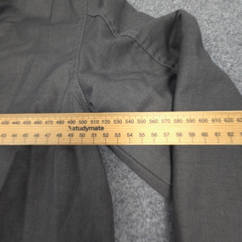 Stussy Jacket Womens MEDIUM Grey Logo On Sleeve Parka Long Sleeve Hooded Size M - Picture 9 of 13