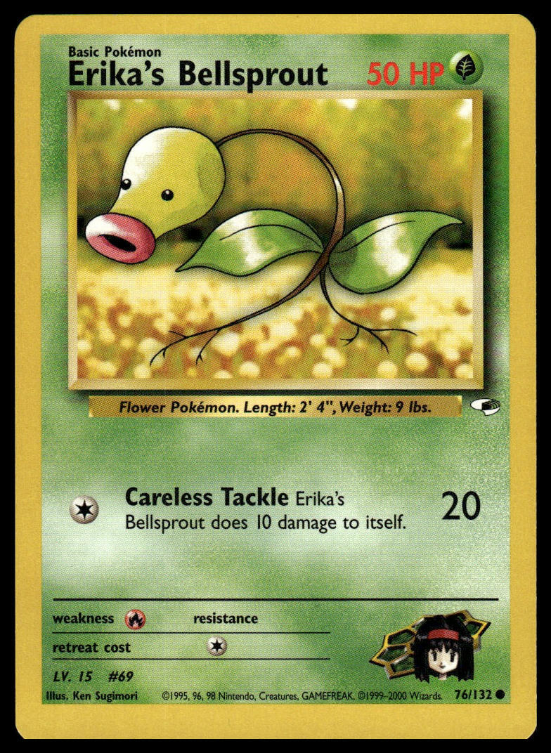 Pokemon Gym Heroes 76/132 Erika's Bellsprout