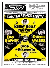 Buddy Holly Richie Valens Big Bopper Last gig Winter Dance Party Concert PosterS