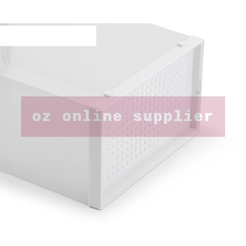 6/12/24 Set Transparent Shoe Storage Box Stackable Household Drawer Organizer - Picture 2 of 34