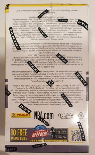 NBA Basketball Trading Cards 2021-22 Panini Donruss Blaster Box 88 cards - Bild 4 von 4