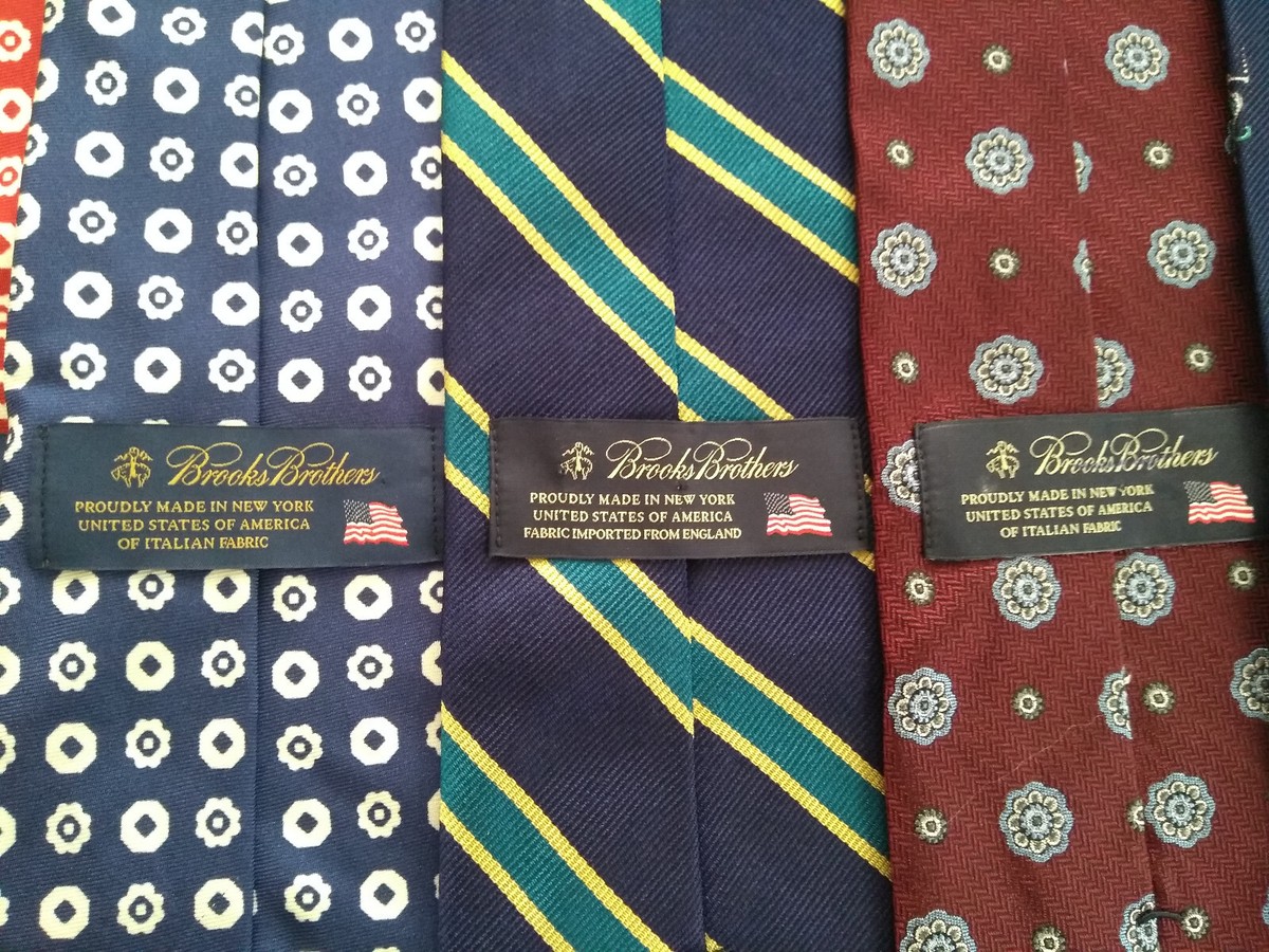 Brooks Brothers MAKERS USA製 TIE Brooks Brothers Makers Tie Suspended Sheep Logo Stripes Blue