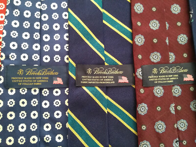 NWOT Brooks Brothers Classic Trad Ivy League Silk Tie USA