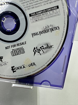1998 Squaresoft Collector's CD Vol. 1 for Sony Playstation 1