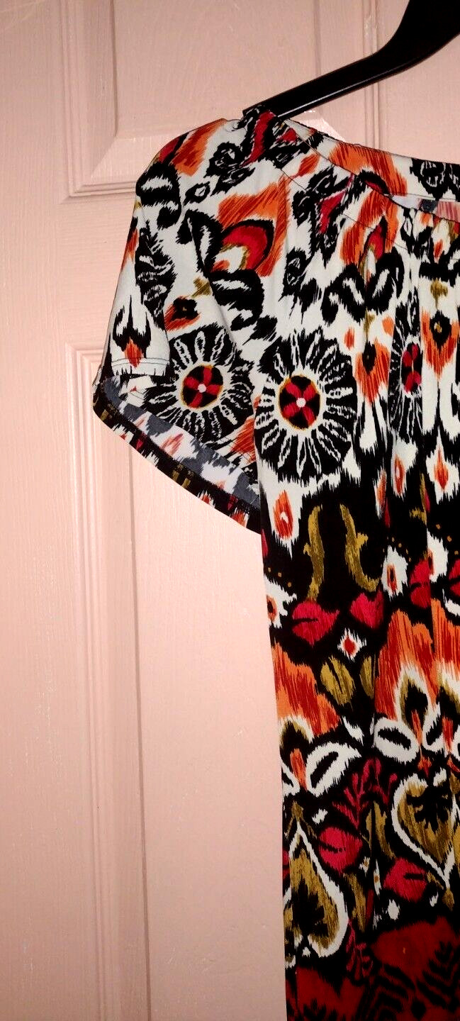 Elements Orange/Red Medium Polyester Short Sleeve… - image 2