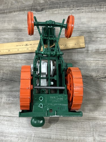 ERTL John Deere Tractor #1454 Great Condition 559-8701 Orange Wheels - Picture 10 of 12