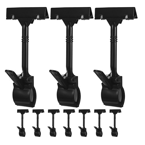 10 Pcs Price Tag Holder Sign Clips for Retail Display Signs Vendor Events