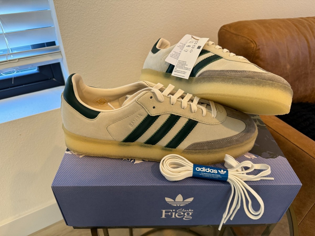 Kith x Adidas x Clarks 8th Street Samba Size 13 US White Green