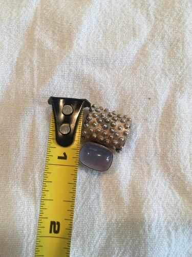DEBORAH ARMSTRONG & CO DAC CIERRE ABATIBLE PLATA ESTERLINA 1” COLGANTE CON PIEDRA - Imagen 5 de 5