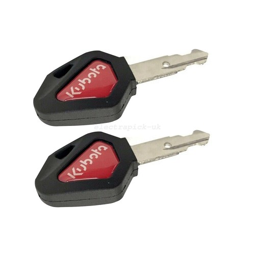2X Kubota 459A Master Plant Ignition Switch Key for Excavators Diggers Dumper - Picture 6 of 7