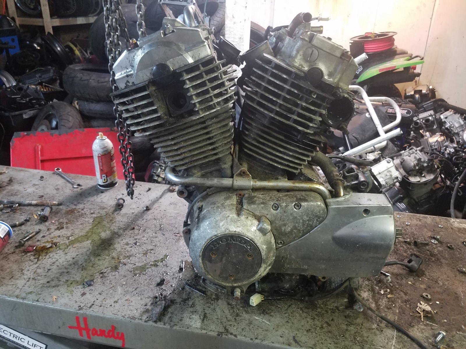 1985 Honda Shadow VT 1100 VT1100 Motor Engine Running 1985 -1986