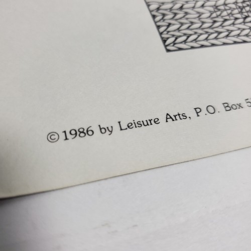 Leisure Arts Diamonds & Roses Pullover Knit Sweaters Knitting Pattern 475 1986 - Picture 7 of 8