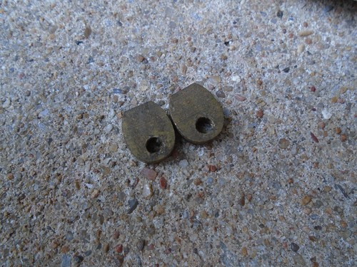 VINTAGE 1940's GRETSCH BROADKASTER ROCKET SNARE DRUM LUG FLAT BRASS INSERTS-VG! - Picture 4 of 4