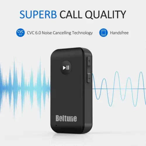 Wireless Bluetooth 3.5mm AUX Audio Stereo Music Home Car Receiver Adapter New