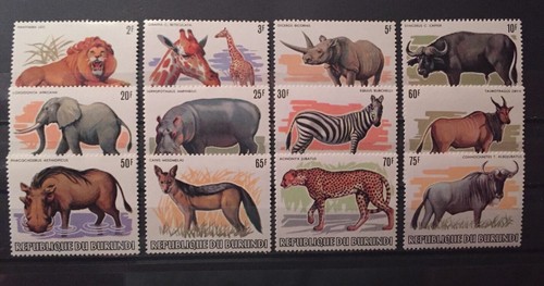 Burundi,Lion,S.C.#589-600 C.V.$110+,MNH 1 value missing, issued in 1983