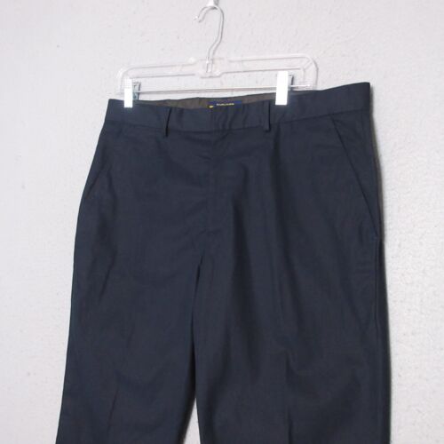 Pantaloni vintage rugby Ralph Lauren chino uomo 34 34 blu cotone made in USA Y2K nuovi con etichette - Foto 3 di 13