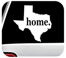 Texas Home State Decal Sticker Car Truck SUV Van Laptop Mirror Surface E1041