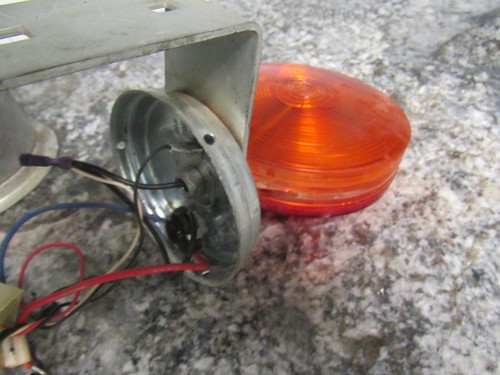 Vintage Ag-Tronic Amber & Red Flashing Light Agriculture Farm Tractor PM Lens - Picture 8 of 12