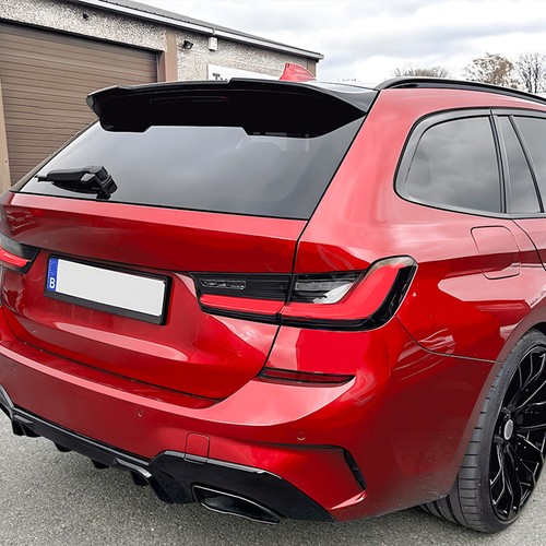 Rear Trunk Spoiler Splitter Roof Wing For BMW 3 Series G21 2019-2023 2022 Black - Picture 6 of 11