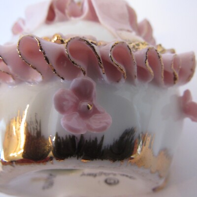 LILY商品 Vintage Geo Z Lefton Bloomer Girl Figurine KW1698 Ceramic Flowers