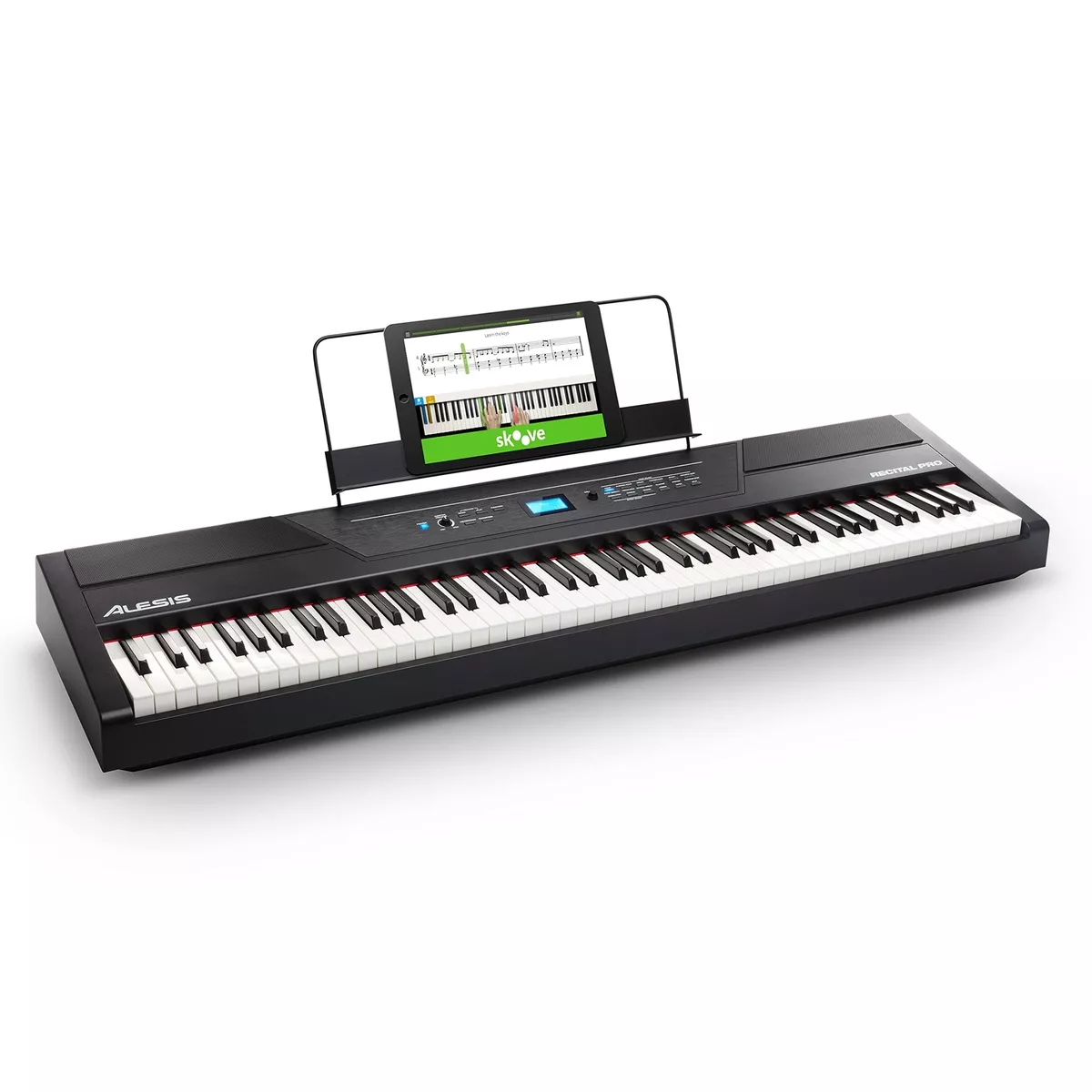 Alesis Recital Pro 88 Key Digital Piano Keyboard with Hammer Action Weighte