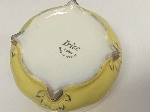 Vintage Irice Hinged Madame Lady Trinket Pill Box 2.75 diam. Made in Germany - Picture 5 of 5