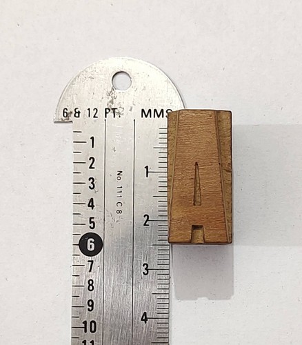 Vintage Letterpress 26 A To Z Letters Wood Type Printers Block Collection #Tx-97 - Picture 4 of 6