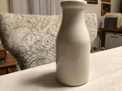 Vase pot à lait Pfaltzgraff Tea Rose 8” grès ivoire rose bleu vert #BxLL-L - Photo 2/7