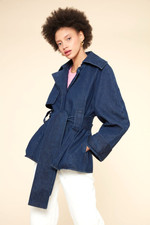 Kowtow Organic Cotton Format Jacket Indigo Size Xxs Xs S Brand New