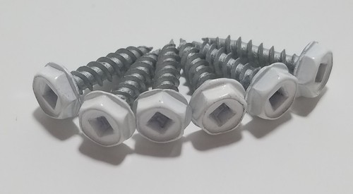 Tapa de extremo de canaleta 6 pulgadas aluminio estilo K blanca, izquierda, derecha o par, y tornillos - Imagen 6 de 9