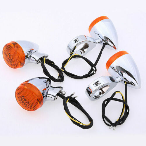 4PCS Motorcycle LED Turn Signal Blinker Lights For Harley Sportster XL 1200 883 - Picture 3 of 8