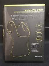 New Black Sweat Body Shaper Women Slimming Vest Corset Cincher Neoprene Medium