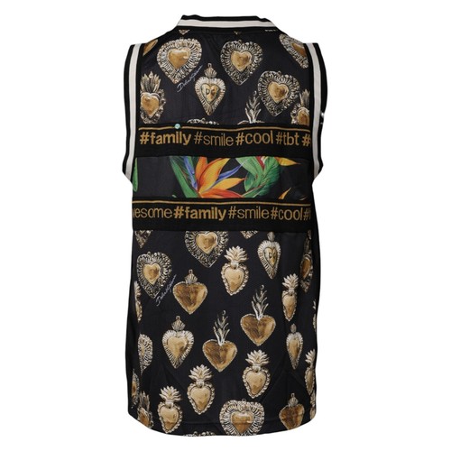 DOLCE & GABBANA T-shirt Multicolor Tropical Sleeveless Tank IT50/US40/L 720usd - Picture 3 of 6