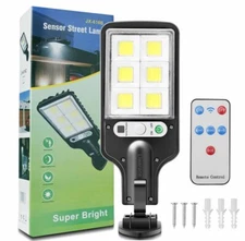 1200W Solar Flood Light Motion Sensor Security Wall Street Outdoor Garden Lamp