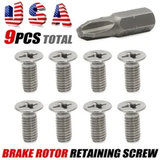 For Hyundai Kia Brake Disc Rotor Retaining Screws Bolts with FREE Vessel Bit Kit