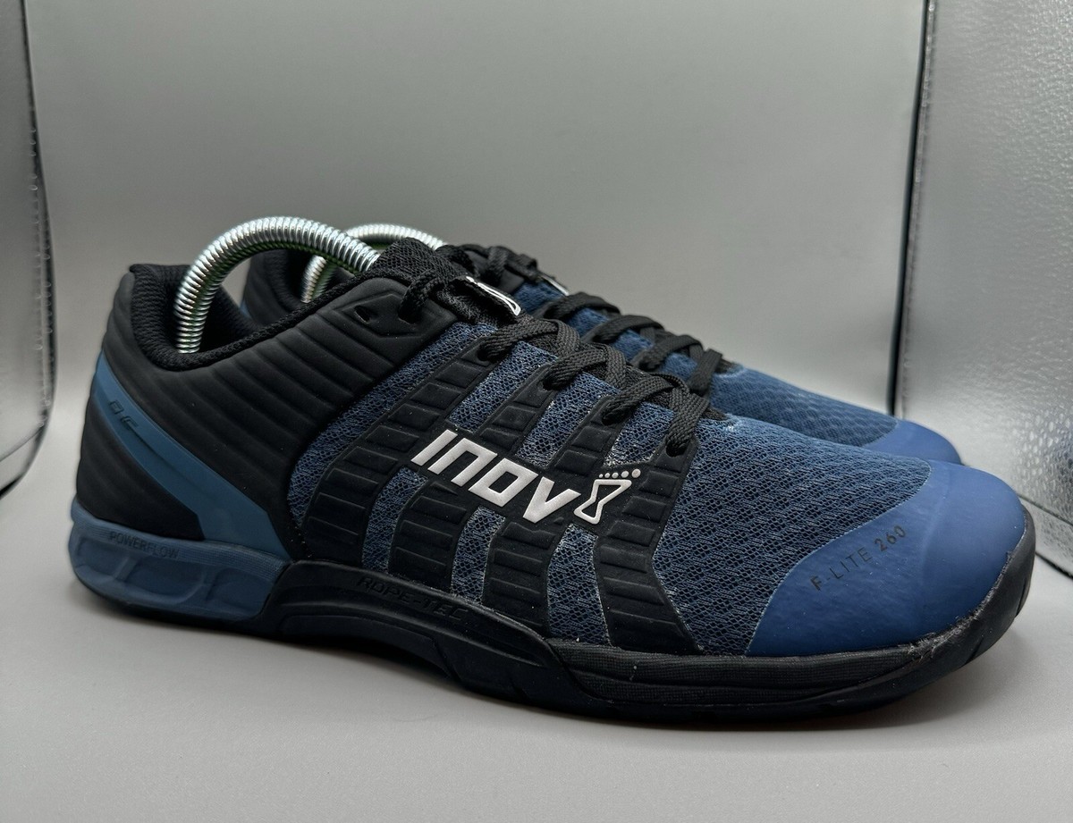 INOV8 Black Blue F-Lite 260 Crossfit Trainer Sneakers Men's Size